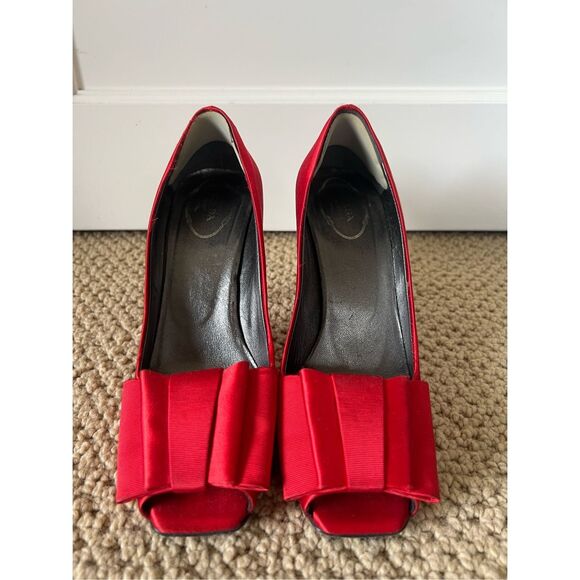 Prada Satin Heels - Picture 1 of 9